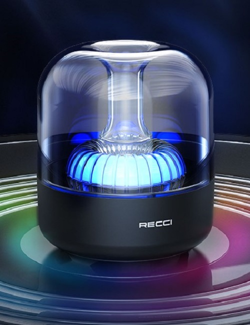 The RECCI RSK-W31 LED Light Amber Wireless Speaker is a portable speaker